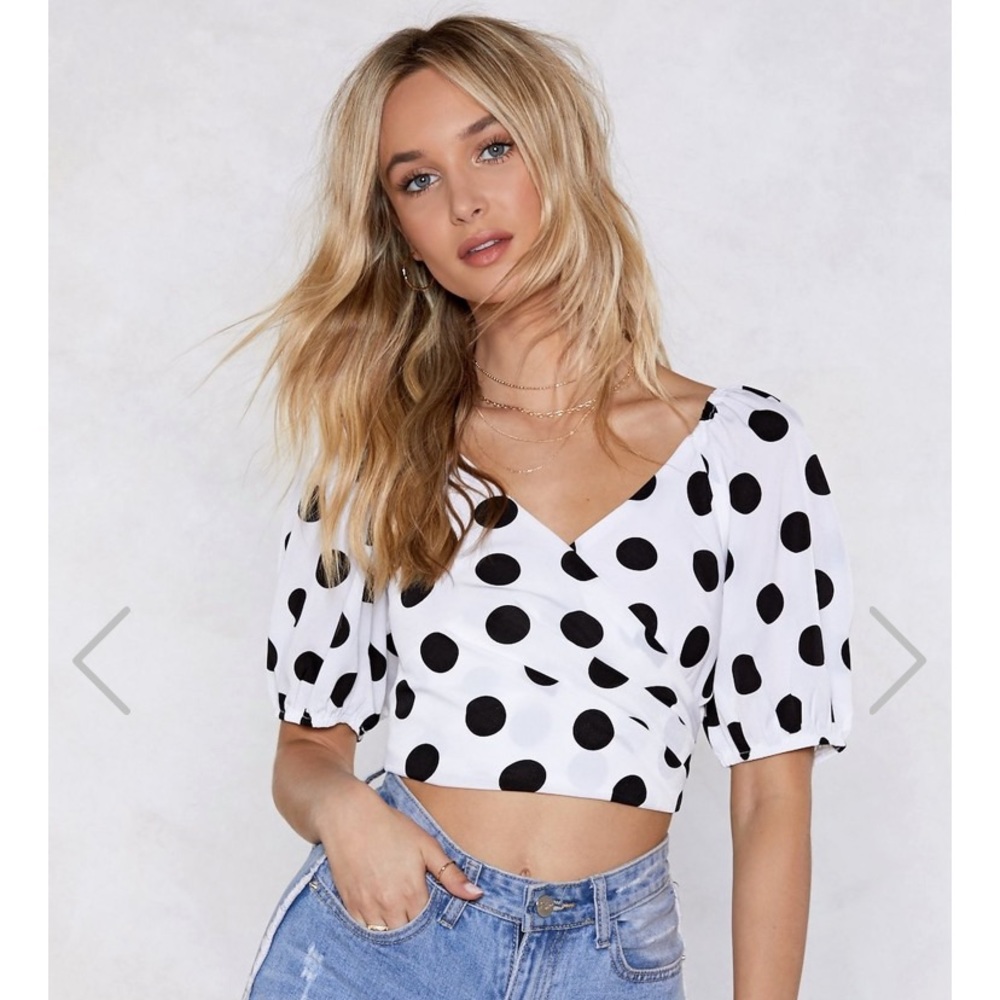 Nasty Gal That’s Dot Crop Top